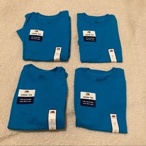 4 Fruit of the loom boys crew T-shirt size 8